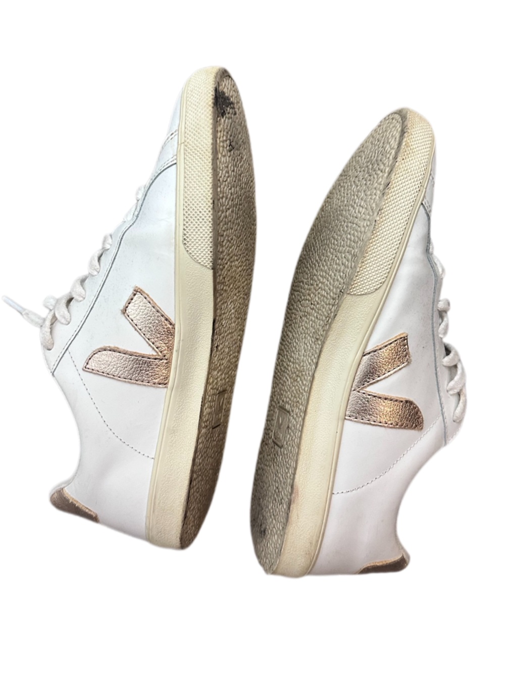 * as is Veja Esplar Metallic Low-Top Sneakers Size 9 - Picture 7 of 7